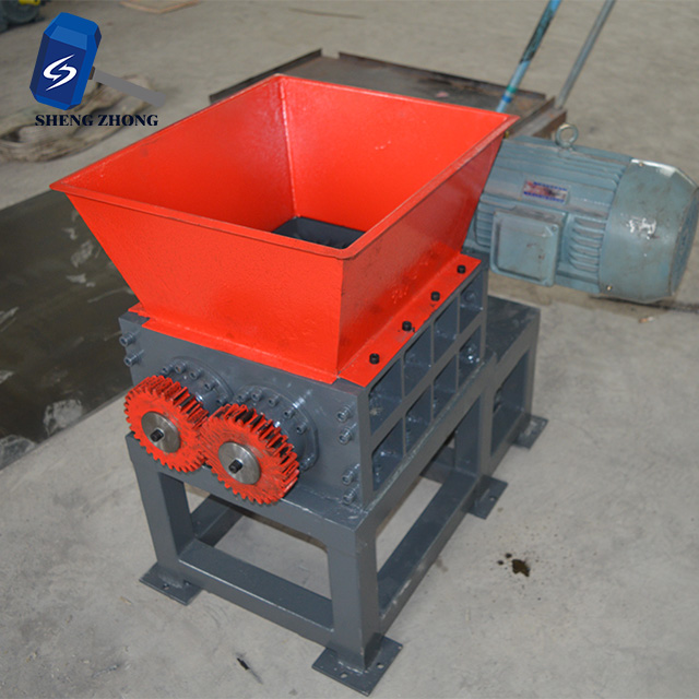 Plastic Pipes Tire Engine Two Shaft Shredder machine