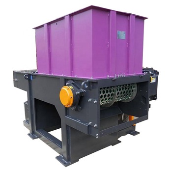 Multifunctional Wood Plastic Rubber METALblock film barrel single shaft shredder machine