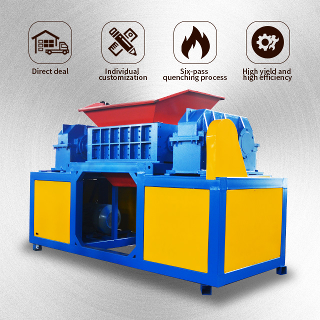 Tire recycling machine automatic rubber block shredder price